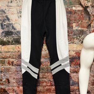 NEW REBEL Black White and grey Sweatpants